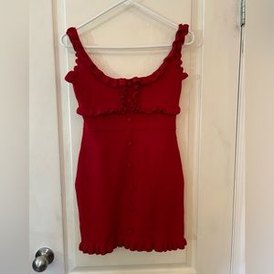 Halo Lala Red Knit Dress